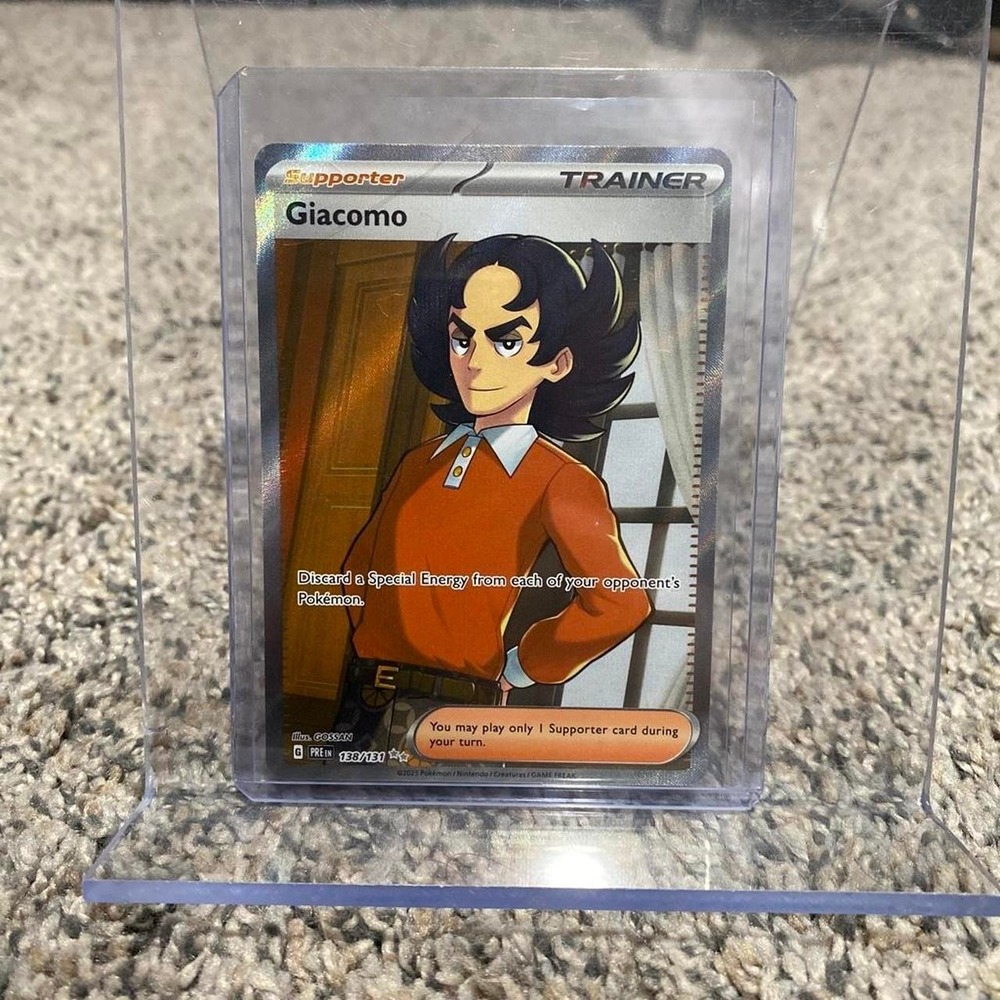Pokemon Giacomo 138/131 Prismatic Evolutions Ultra Rare Holo NM